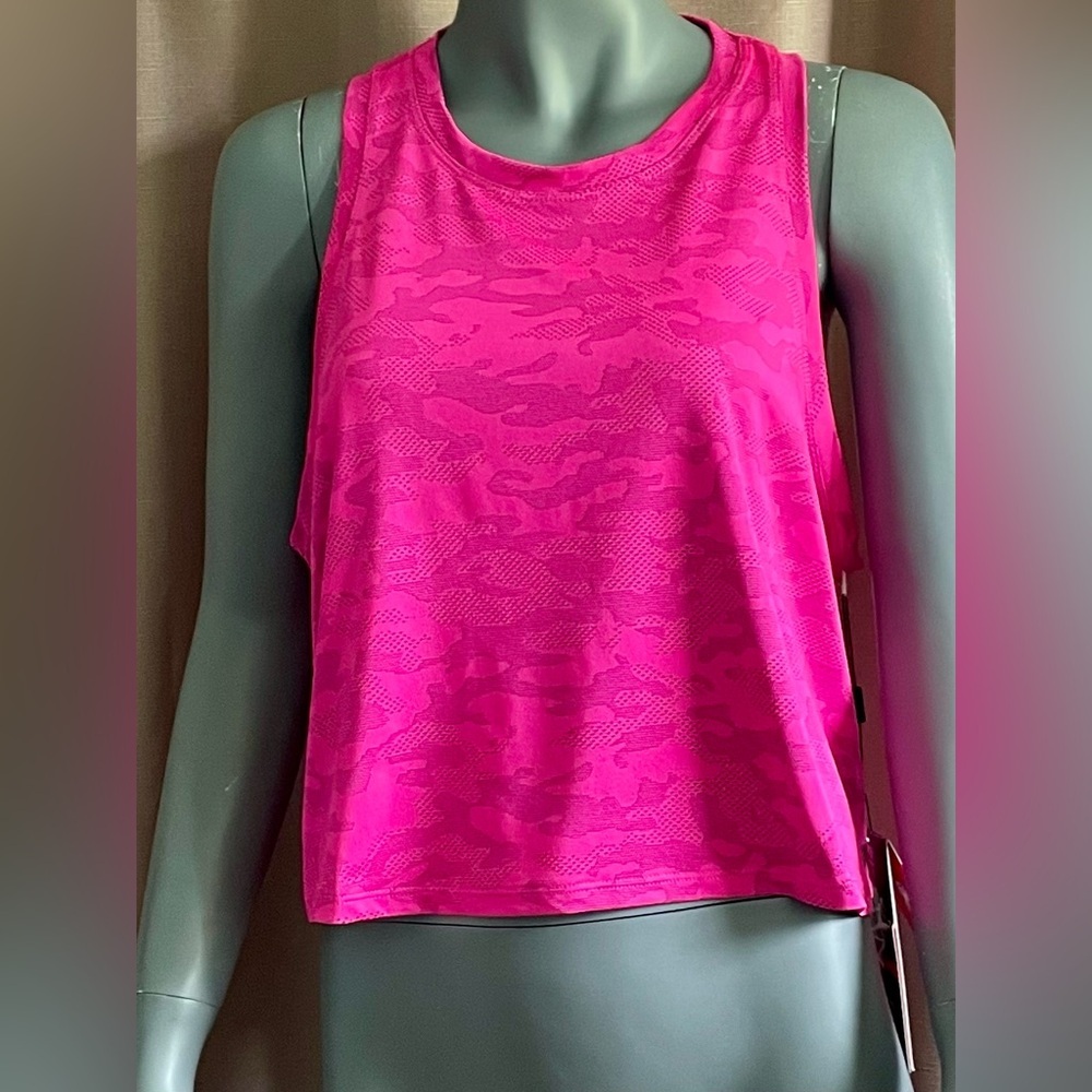 NWT Spyder Women's Pink Camo Active Large Racerback Tank Top